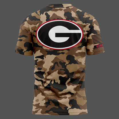 Camo Georgia Bulldogs 2026 Military Appreciation Sideline Dri-FIT T-shirt