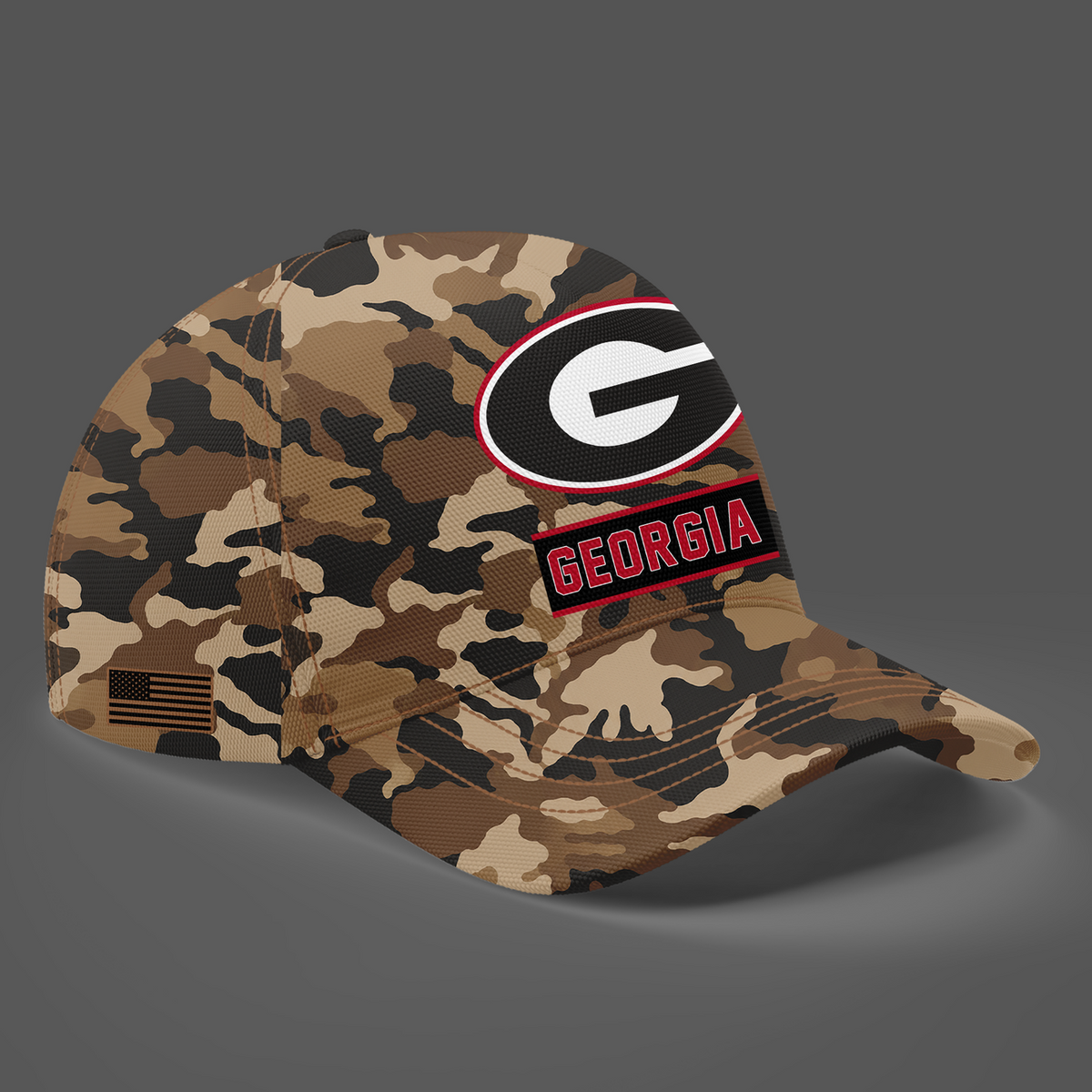 Camo Georgia Bulldogs 2026 Military Appreciation Sideline Dri-FIT T-shirt