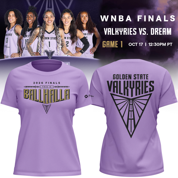 02.(Women's)Limited edition Golden State Valkyries Finals 2026 T-Shirt -Game 1