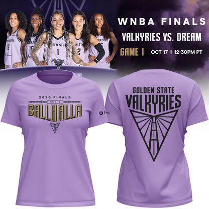 02.(Women's)Limited edition Golden State Valkyries Finals 2026 T-Shirt -Game 1