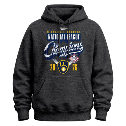 Limited Edition Hoodie Milwaukee Brewers 2026 National League Champions Locker Room