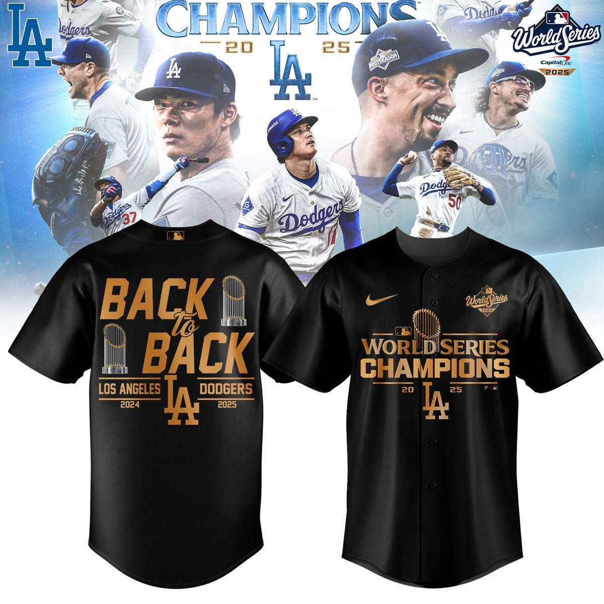 Los Angeles Dodgers 2025 World Series Jersey