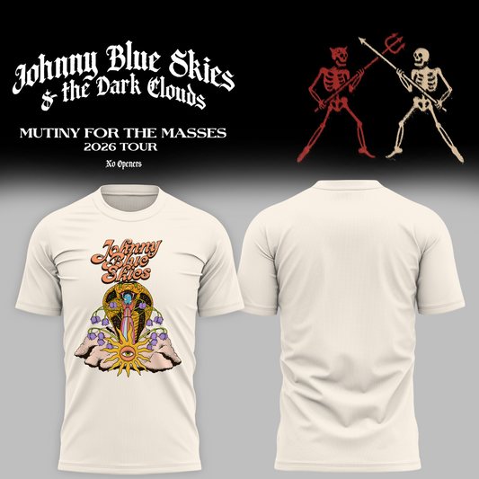 Johnny Blue Skies Mystic Serpent - Mutiny for the Masses 2026 Tour T-Shirt