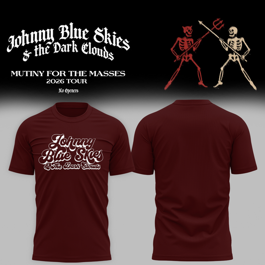 Johnny Blue Vintage Groovy - Mutiny for the Masses 2026 Tour T-Shirt