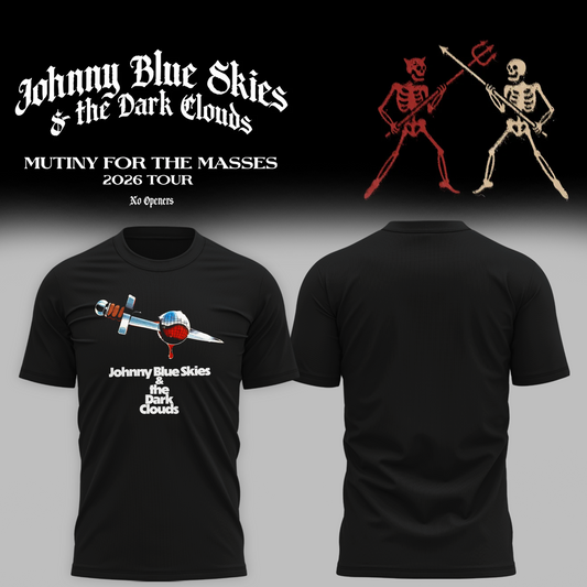 Johnny Blue Tour Disco Bleed - Mutiny for the Masses 2026 Tour T-Shirt