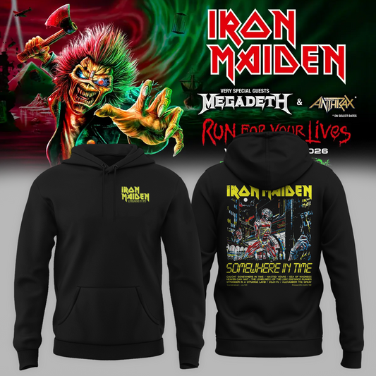 Iron Maiden Somewhere In Time 40th Anniversary Collection Tracklist Hoodie
