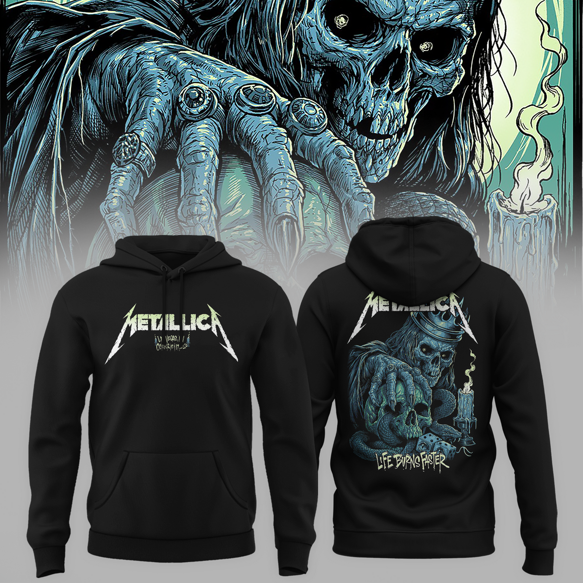 MTLC Life Burns Faster Concert Residency in Las Vegas 🎸💀 Hoodie