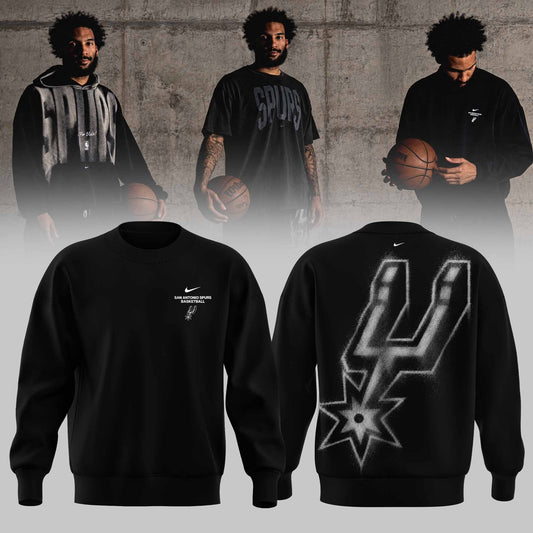 . San Antonio Spurs Apparel 3D All-Over Print Graphic Sweatshirt V3