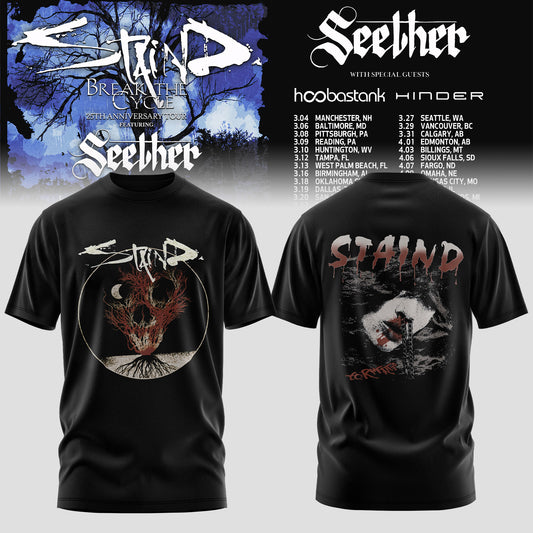 Staind and Seether Break The Cycle Tour T-Shirt