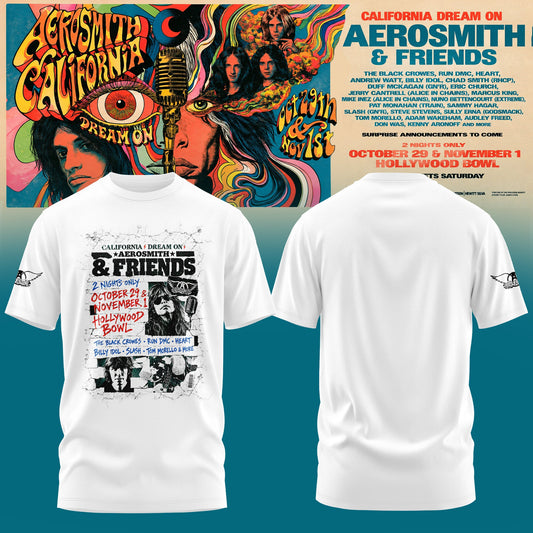 Aerosmith California Dream On Tour T-Shirt V5