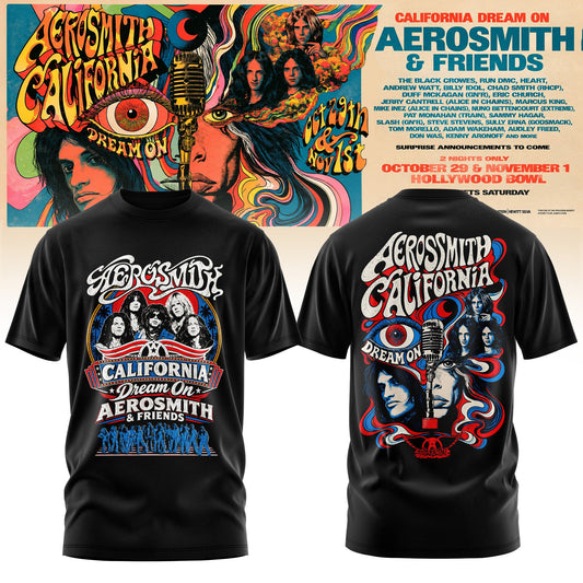 Aerosmith California Dream On Tour T-Shirt V4