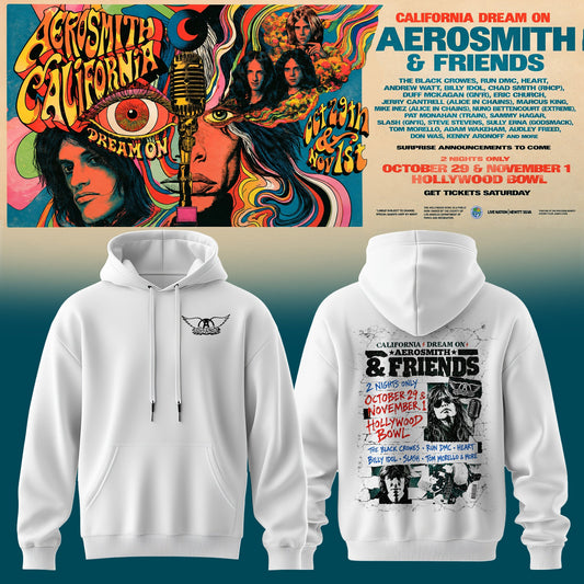 Aerosmith California Dream On Tour Hoodie V6