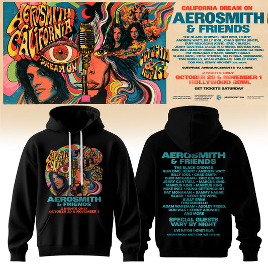 Aerosmith California Dream On Tour Hoodie V3