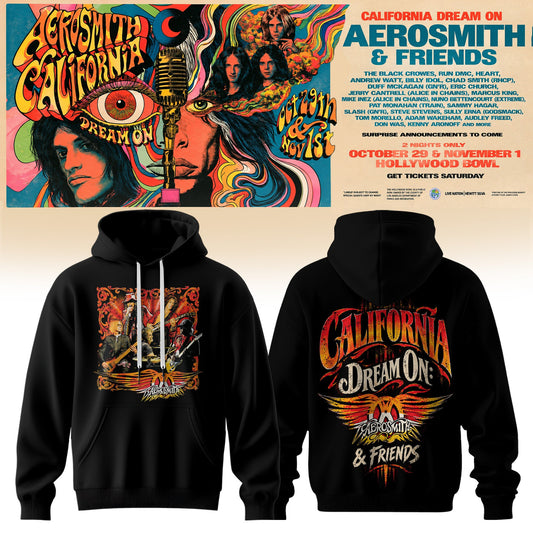 Aerosmith California Dream On Tour Hoodie V4