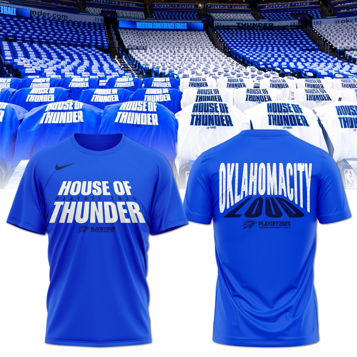 The 2025 Oklahoma City Thunder playoff T-Shirt