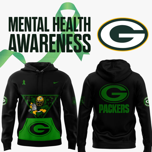 Green Bay Packers NFL Mental Health Awareness Month Hoodie 2025