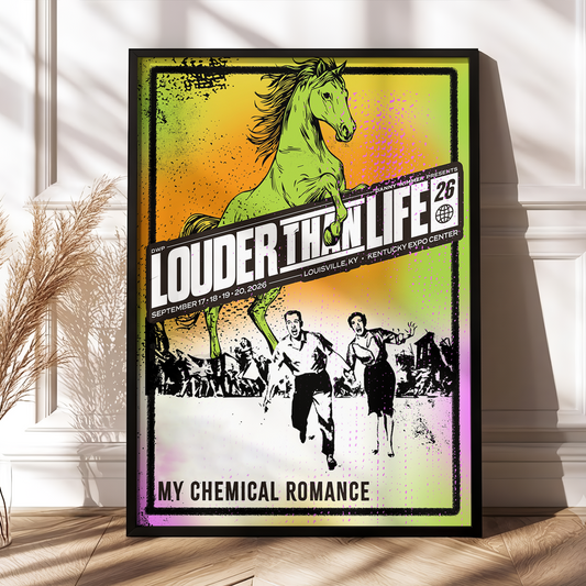 Limited Edition MCR Louder Than Life 2026 Louisville KY Poster