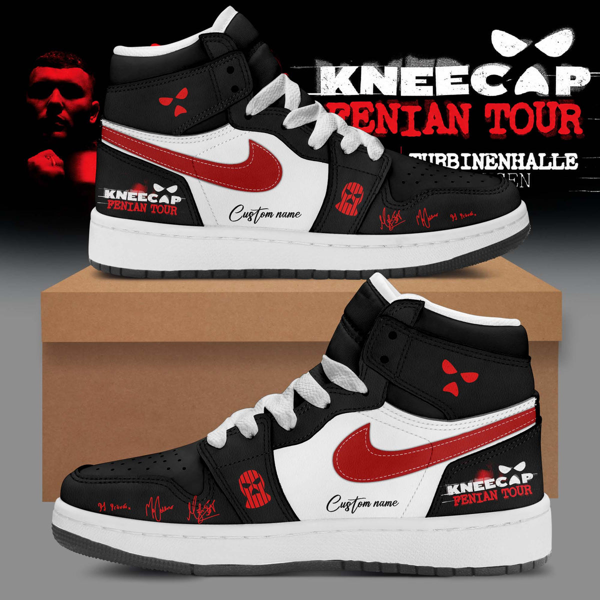 Kncap Fenian Tour Personalized Premium 3D Sneakers V4
