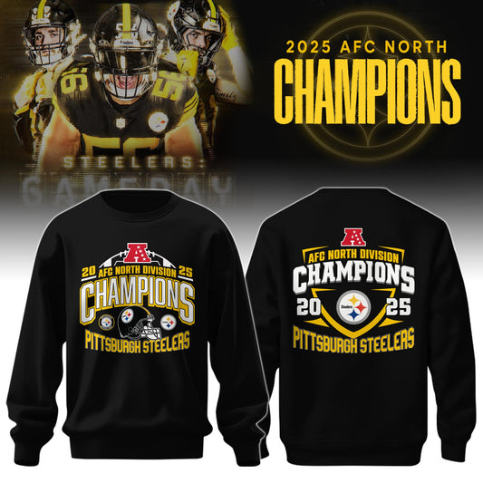 , PIT 2025/26 AFC North Champions Sweatshirt Limited Edition