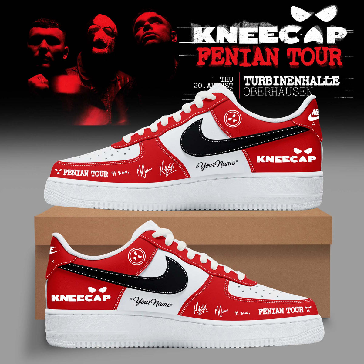 Kncap Fenian Tour Personalized Premium 3D Sneakers V2