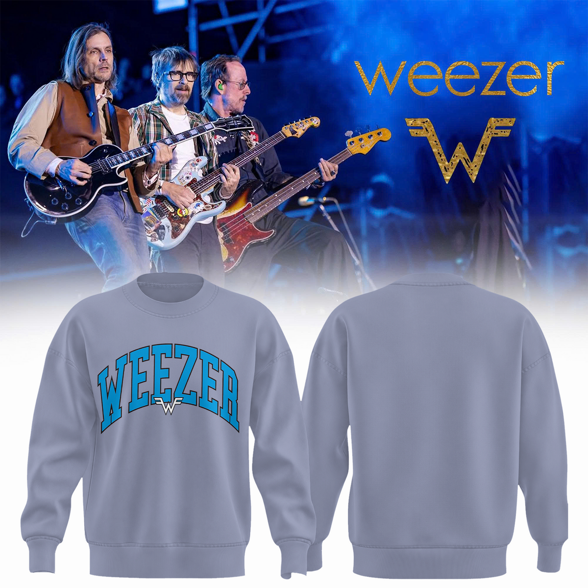 Limited Edition Weezer Arch Crewneck Sweatshirt