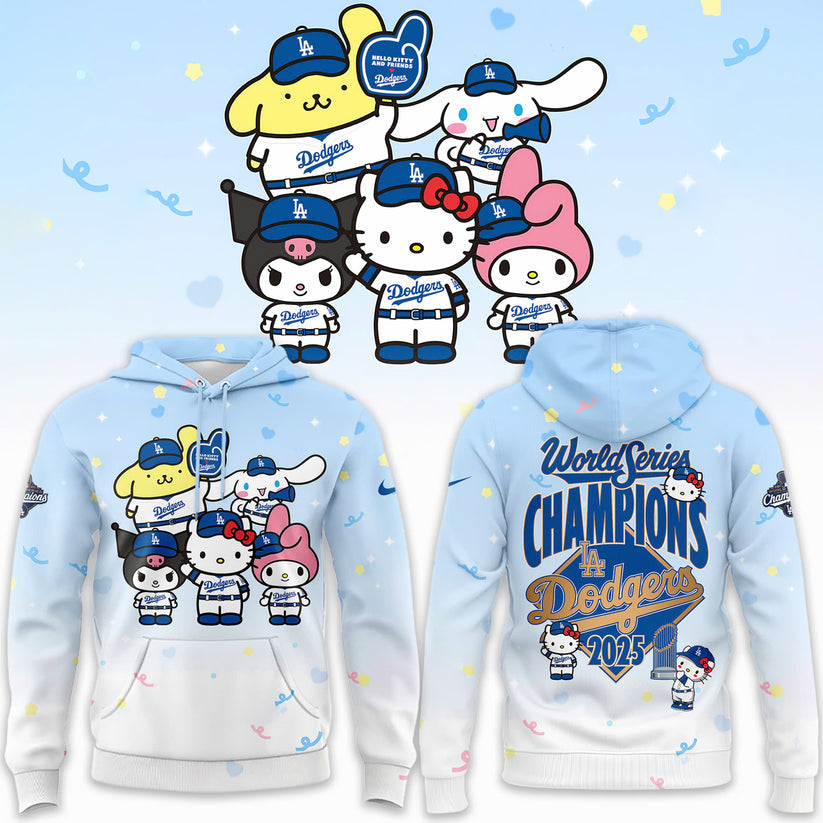 2025 HELLO KITTY x DODGERS CHAMPIONS Limited Edition Combo Hoodie