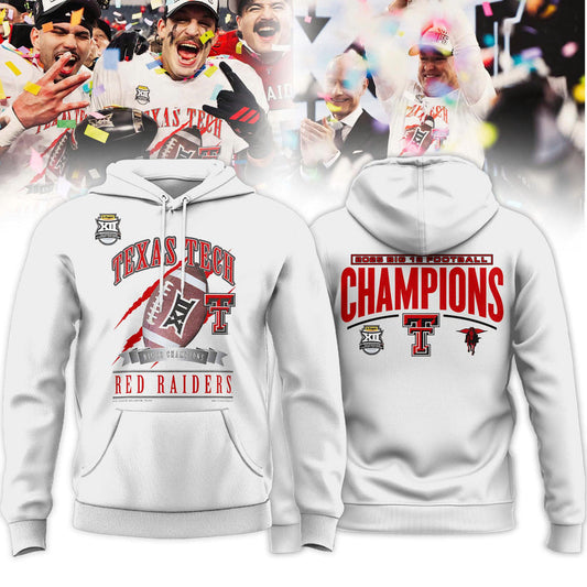 Texas Tech Red Raiders 2025 CHAMPIONS Big12 Football Combo Hoodie