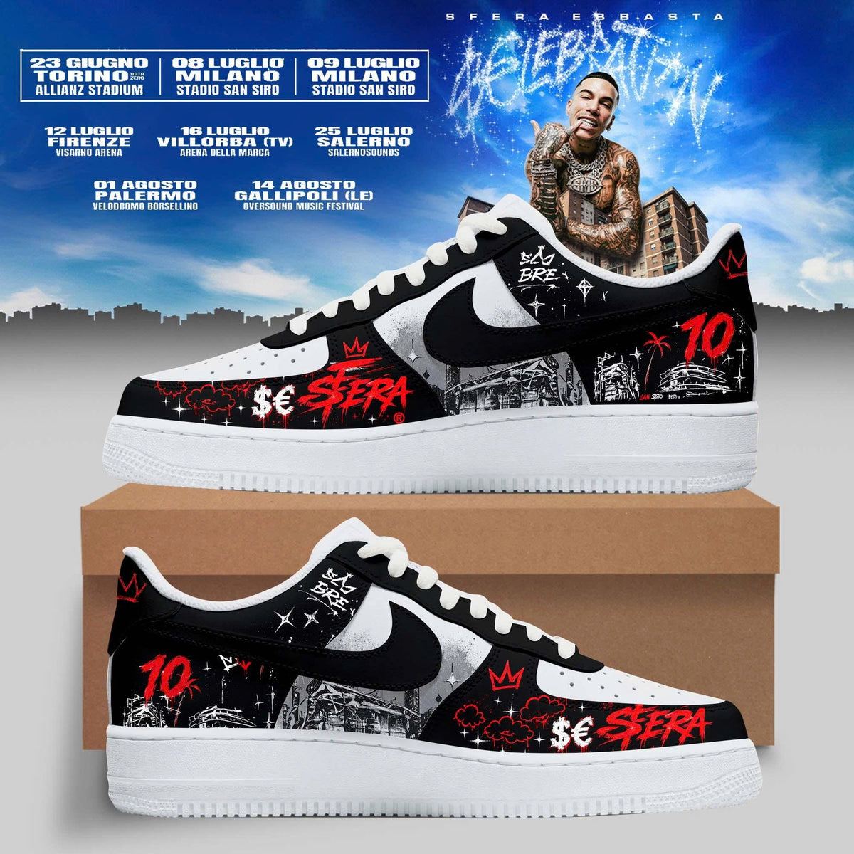 .Sfera Ebbasta Tour 2026 Limited AF1
