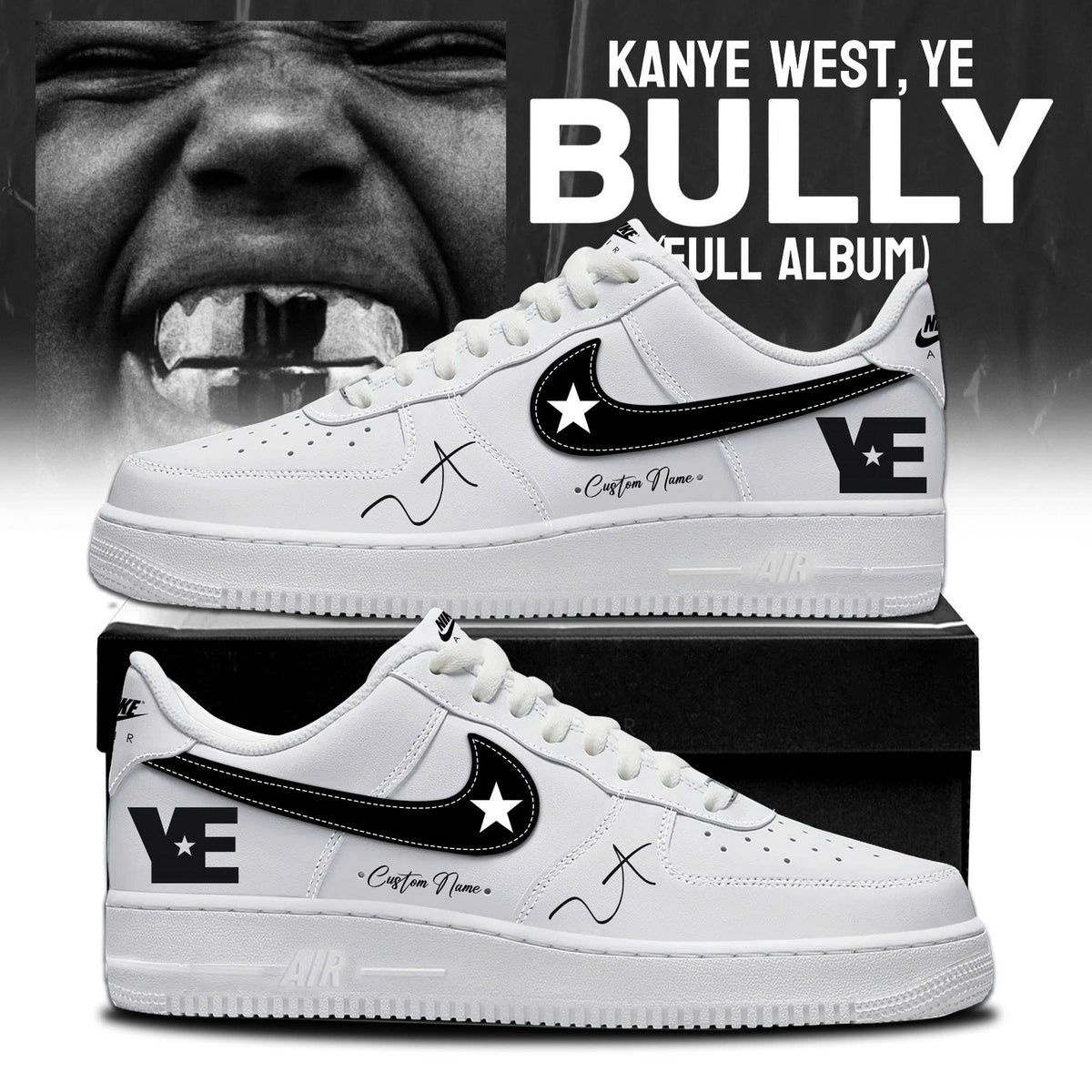 Ye 2026 Signature Limited Edition AF1 Sneakers